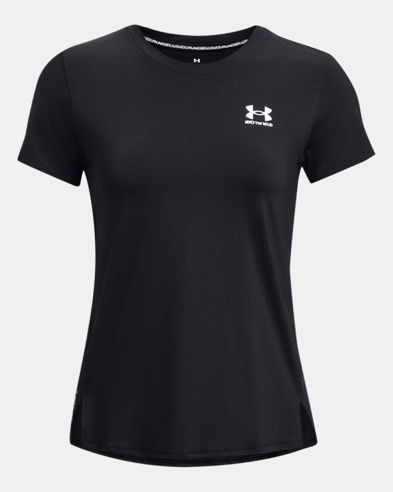 Women's UA Iso-Chill Wild Short Sleeve in Black image number 4